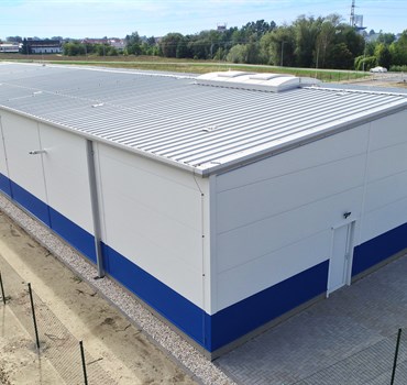 Montovaná hala s opláštěním panely Kingspan