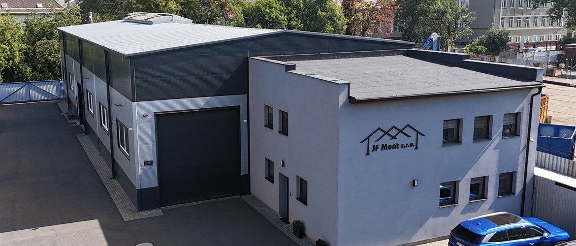 Areál JF Mont Ostrava letecký pohled